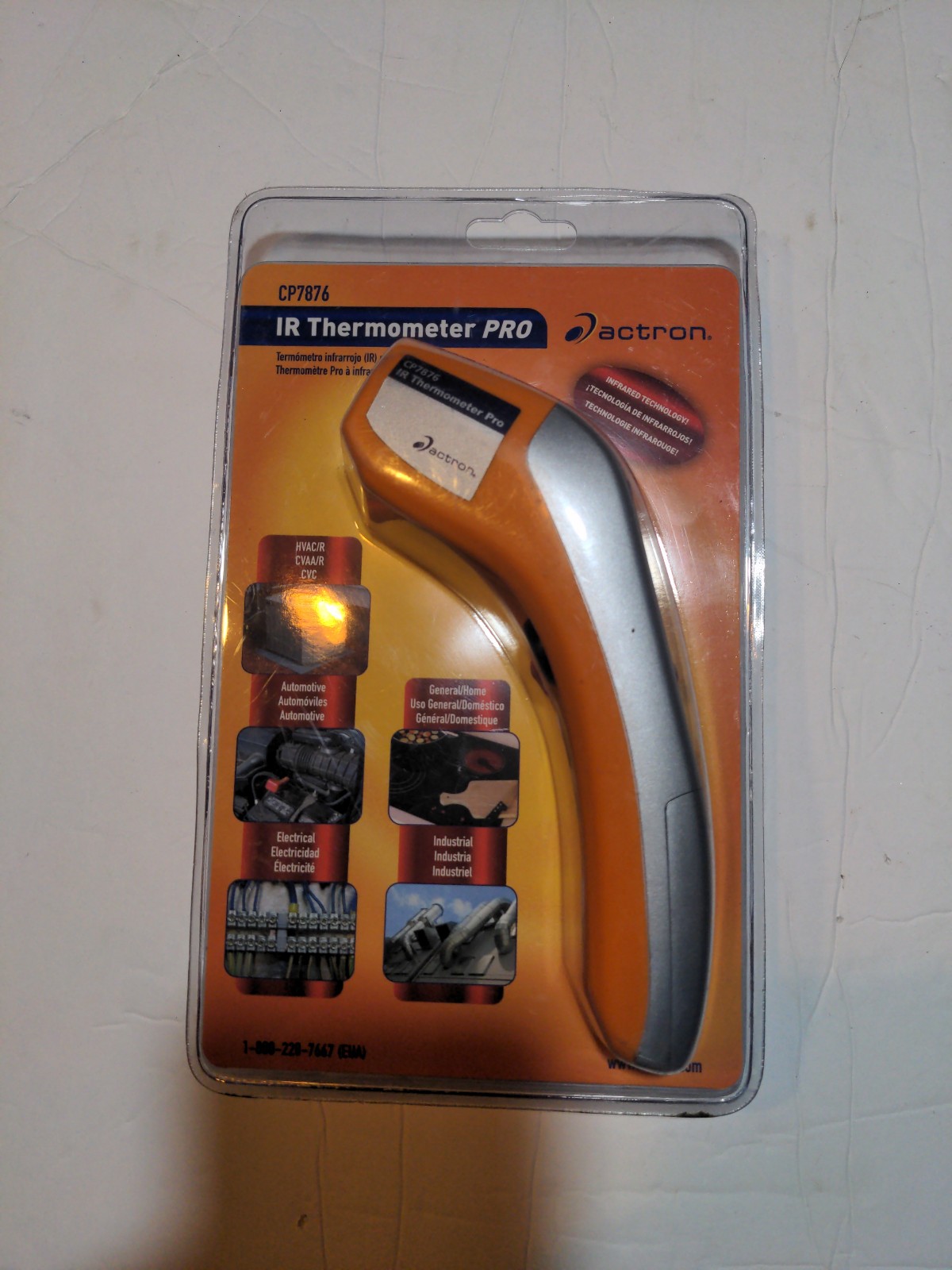 ACTRON IR THERMOMETER PRO MODEL CP7876