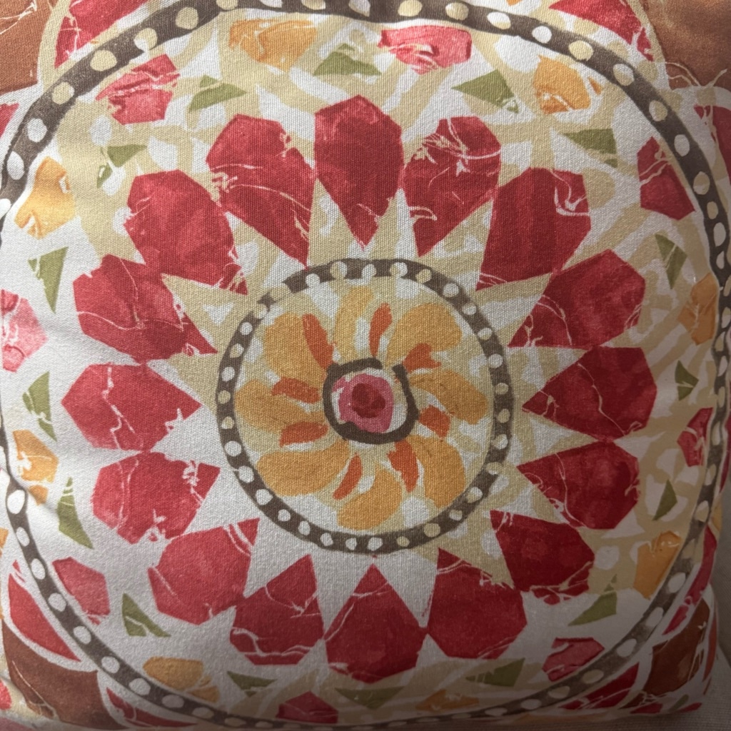 Pottery Barn Throw Pillow 20x20 Red Yellow set of 2