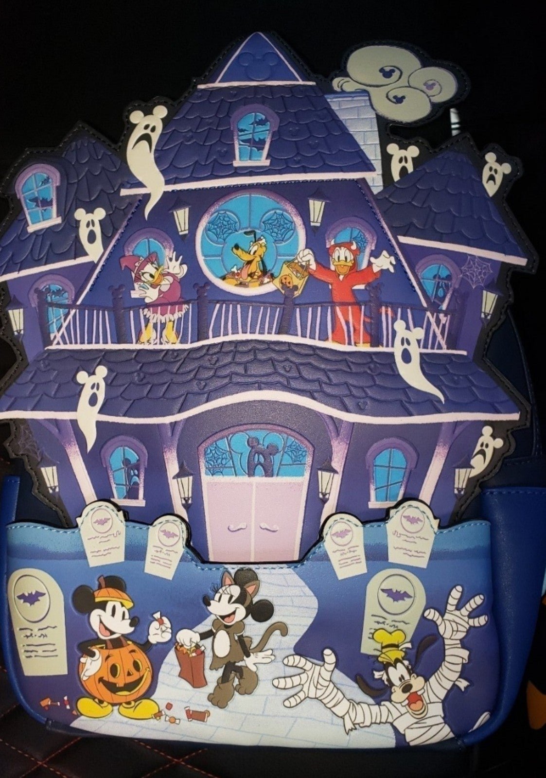 Mickey and friends halloween loungefly mini backpack and wallet