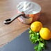 BAUMALU Handmade in France Saucepan, Solid Copper & Cast Iron Handle
