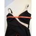 Vintage Longitude Swimsuit Size 14 One Piece Modest Black White Gold