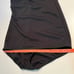 Vintage Longitude Swimsuit Size 14 One Piece Modest Black White Gold
