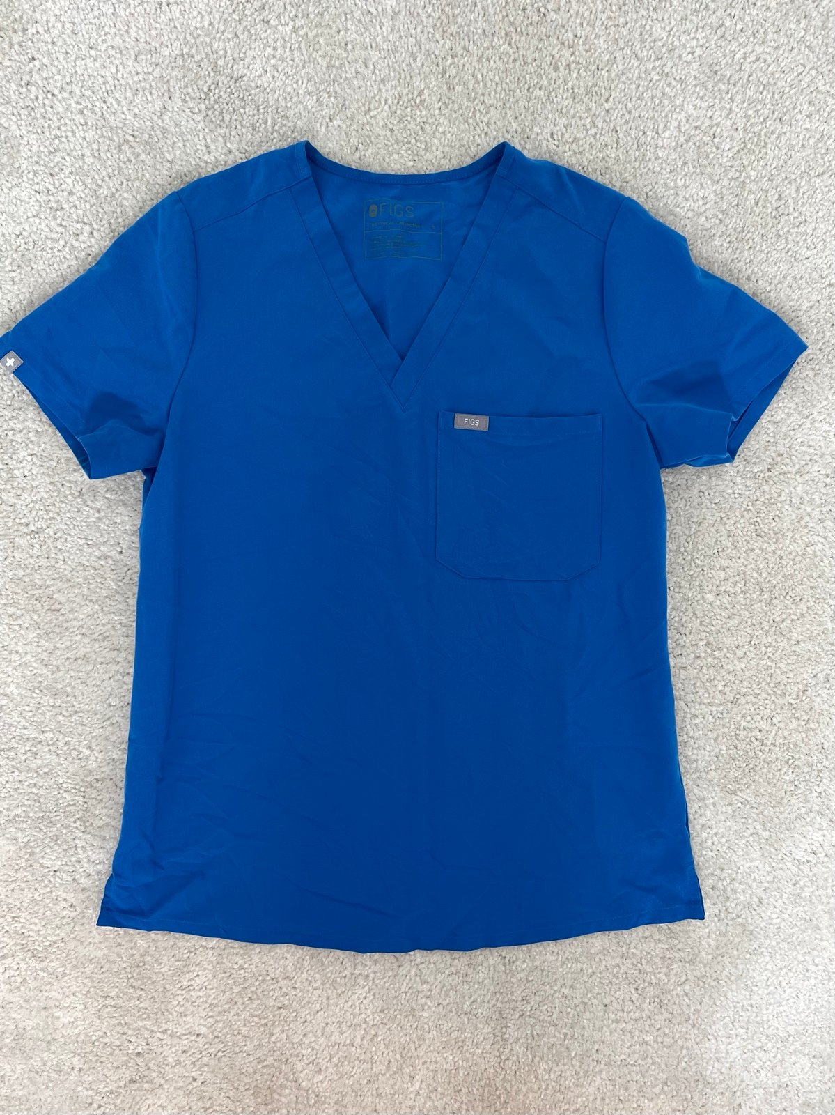 Figs royal blue scrub set