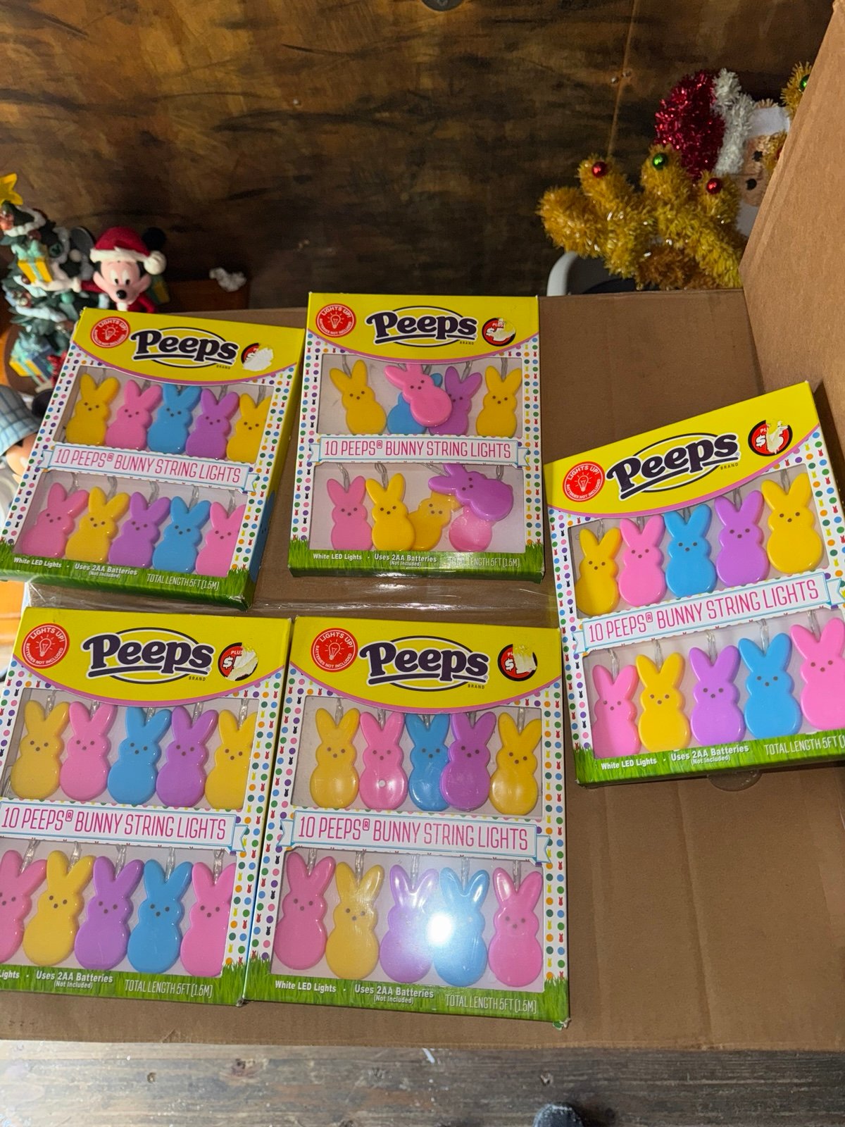 Peeps Easter blow mold string lights