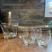 VINTAGE RARE GENUINE Crystal Ice Bucket and 4 rocks