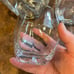 VINTAGE RARE GENUINE Crystal Ice Bucket and 4 rocks