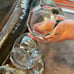 VINTAGE RARE GENUINE Crystal Ice Bucket and 4 rocks