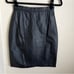 Winlit Vintage Leather Pencil Skirt Black Sz 7/8