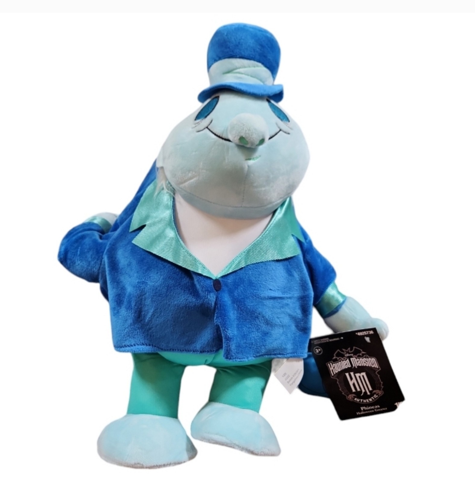 Disney 18 in Haunted Mansion Phineas Hitchhiking Ghost Traveler Plush Greeter