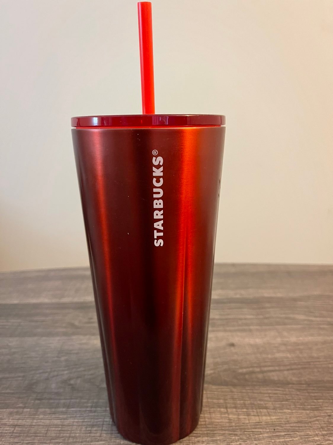 Starbucks Metal Red Ombre Tumbler