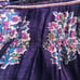 Vintage Purple Cotton Gauze Skirt, 1970s Indian Cotton Block Printed Midi, XS