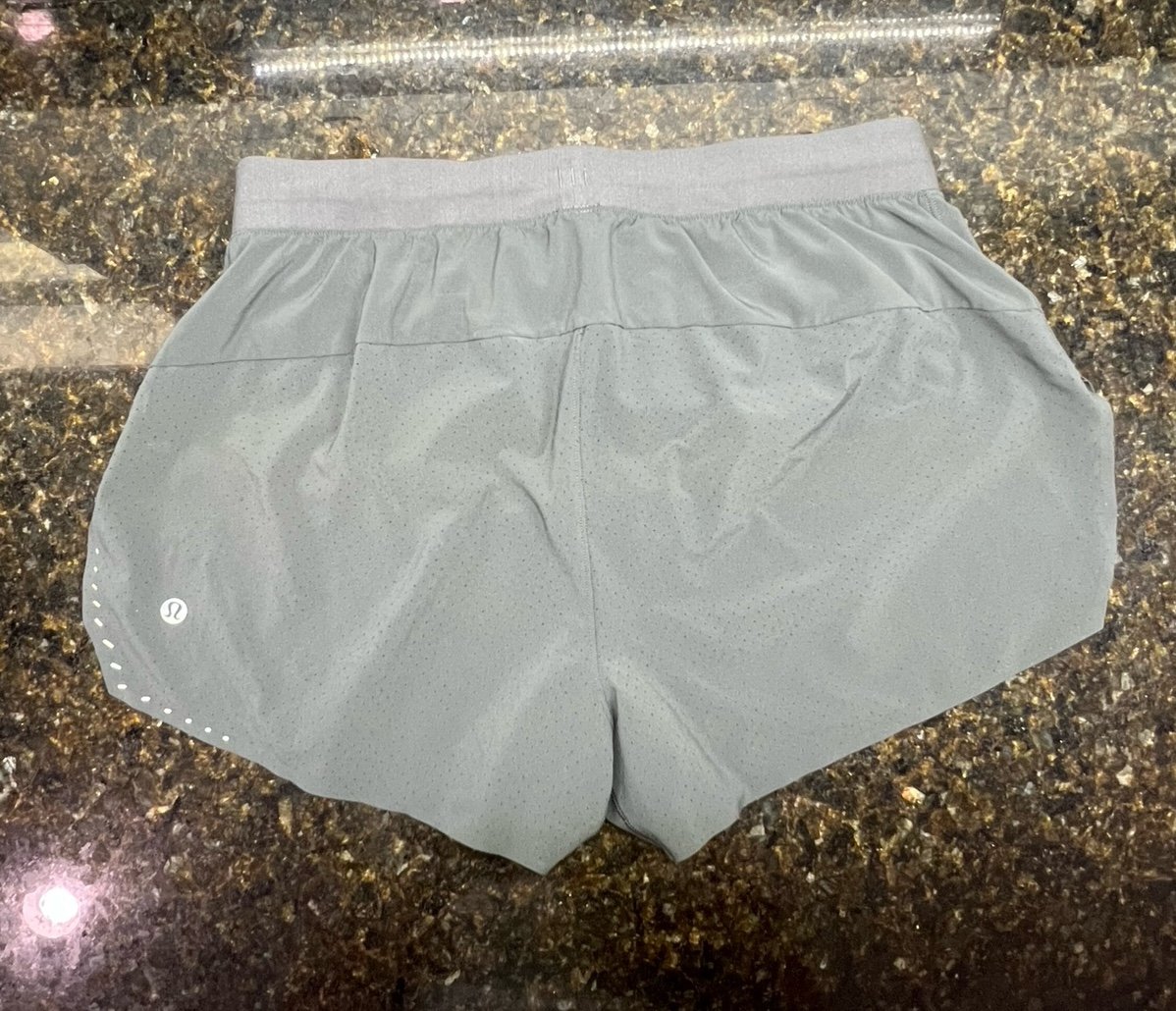 Lululemon Fast and Free Reflective Short 3 Men’s size Medium Dark Grey