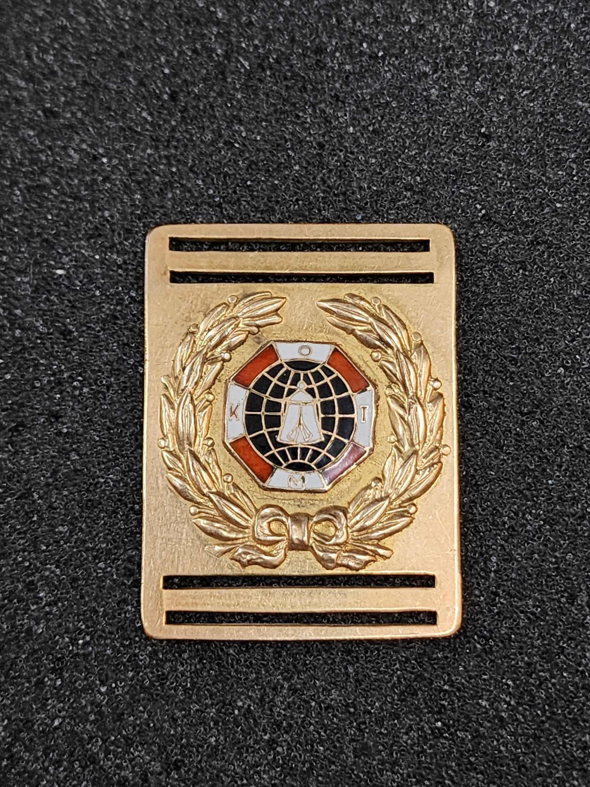 KOTM Knights of the Maccabees Pendant Buckle Jewelry Vintage Ridgeway & Co