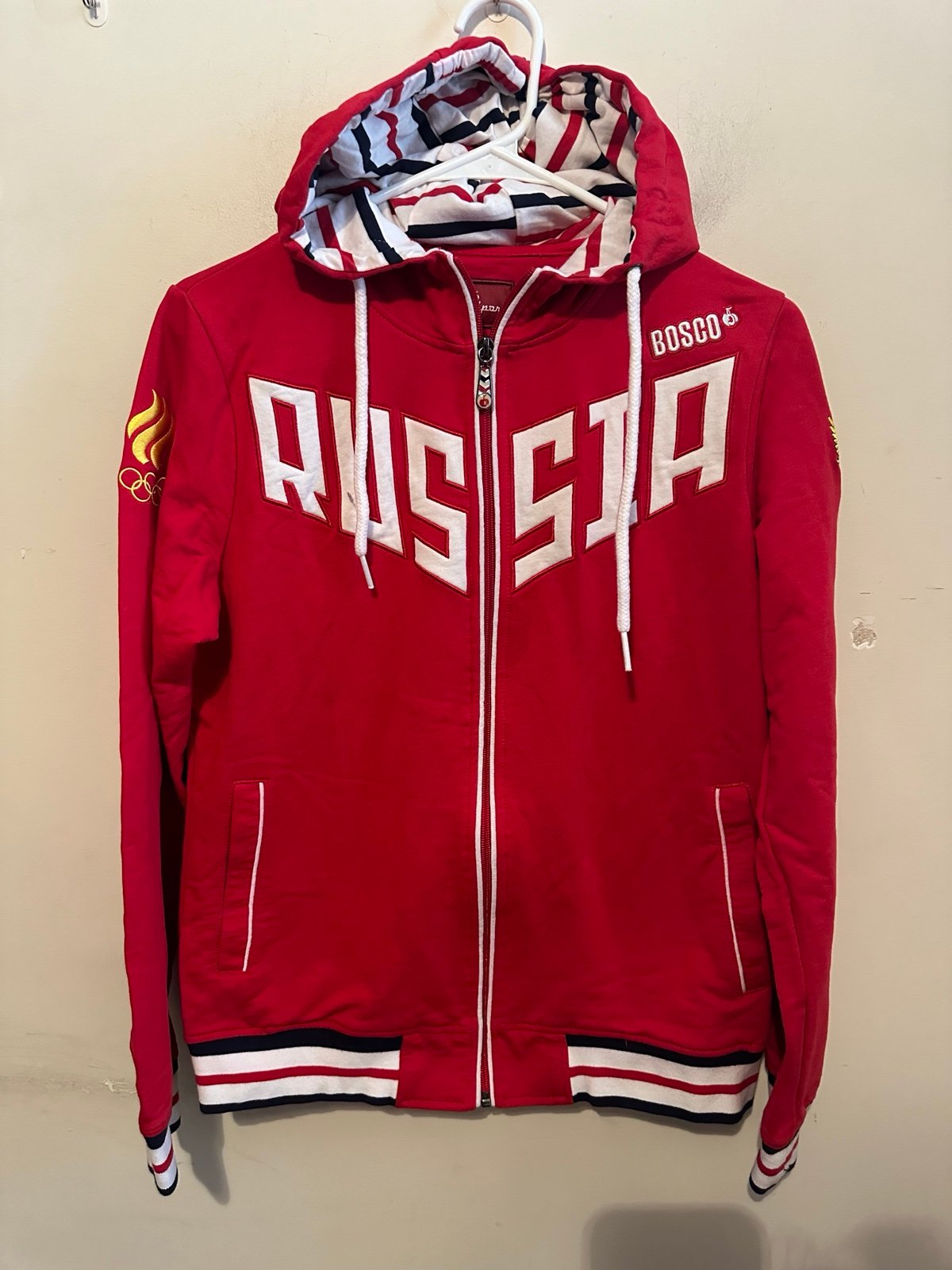 Bosco Sport RUSSIA Olympics Full Zip Track Jacket Women’s Large