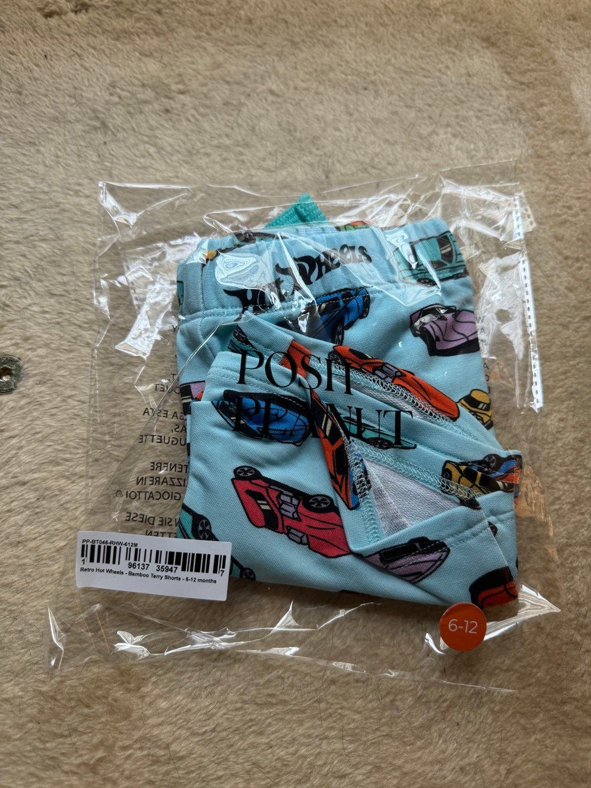 Posh peanut terry shorts hot wheels