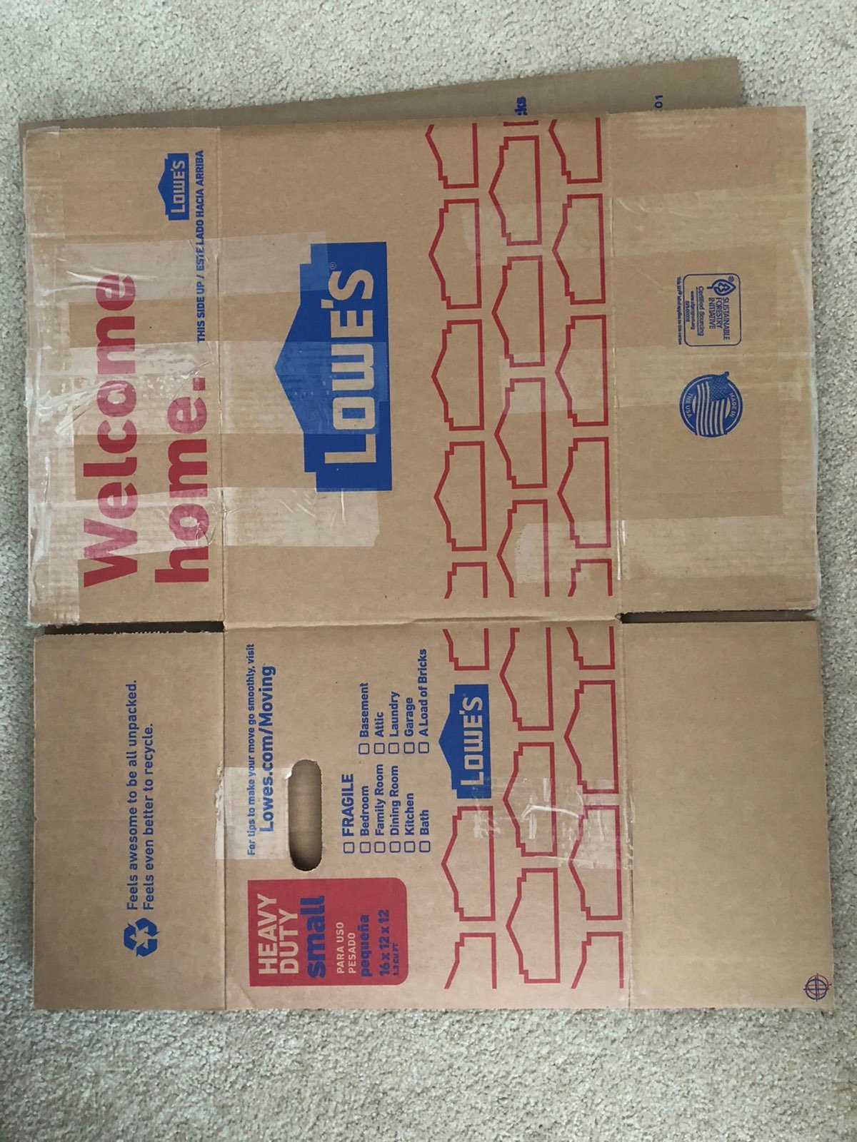 Small moving boxes