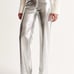 NWT Women's Abercrombie & Fitch Vegan Leather 90s Straight Pant Size 12