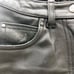Classic Gear Gericke black leather riding pants waist 26 raw hem