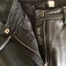 Classic Gear Gericke black leather riding pants waist 26 raw hem