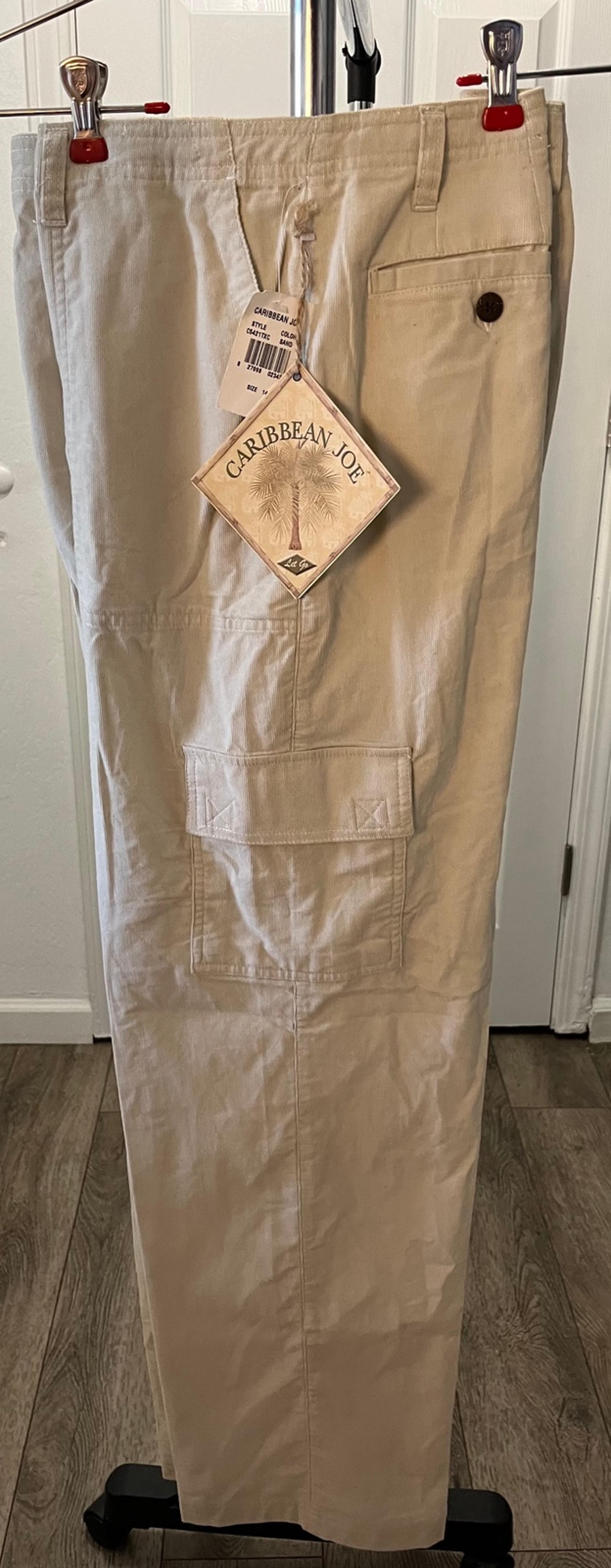 NWT Caribbean Joe Women’s Corduroy Cargo Pants size 14