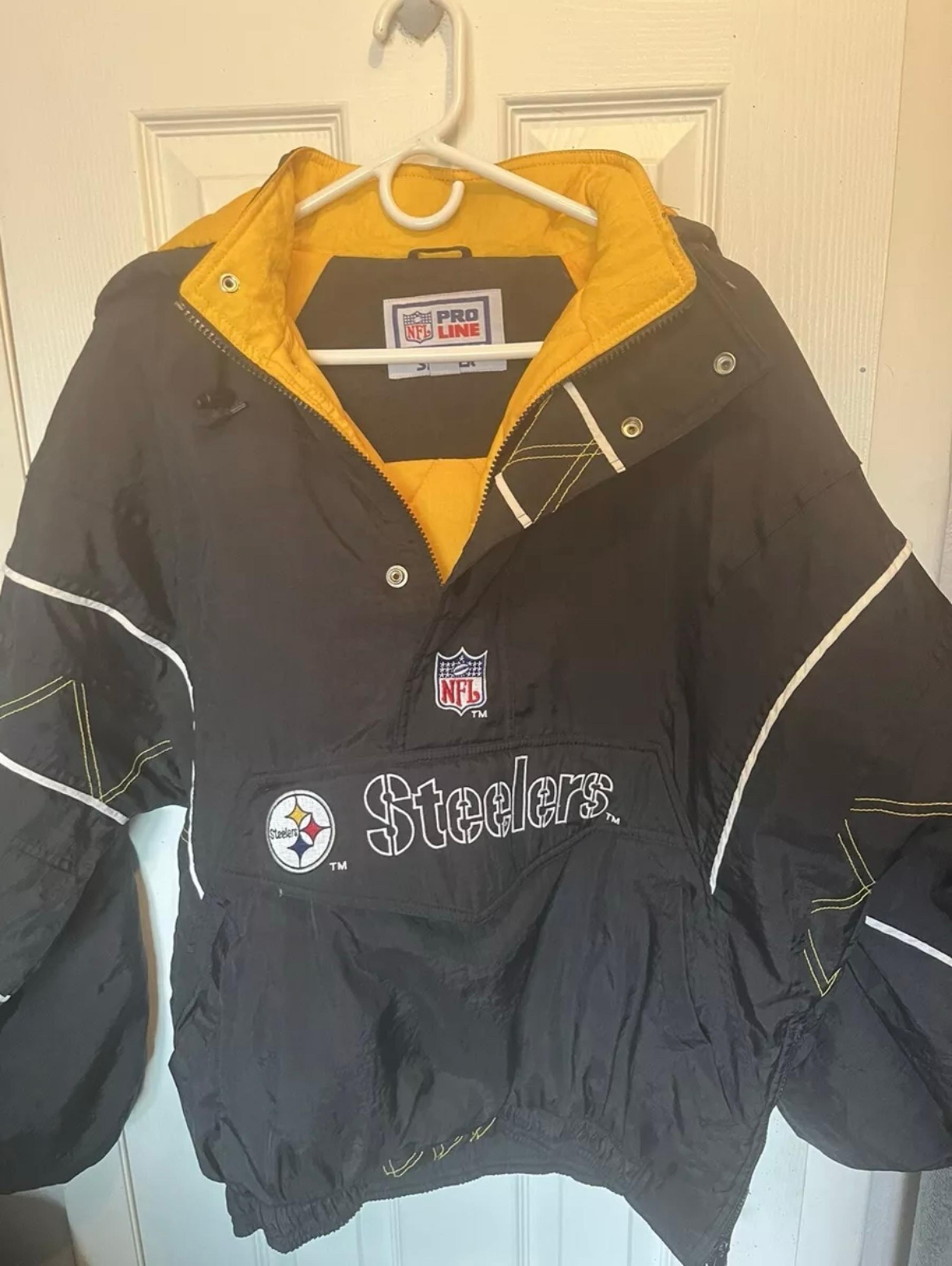 NFL Pittsburgh Steelers Pro Line Hooded Starter Jacket Men’s Size Medium