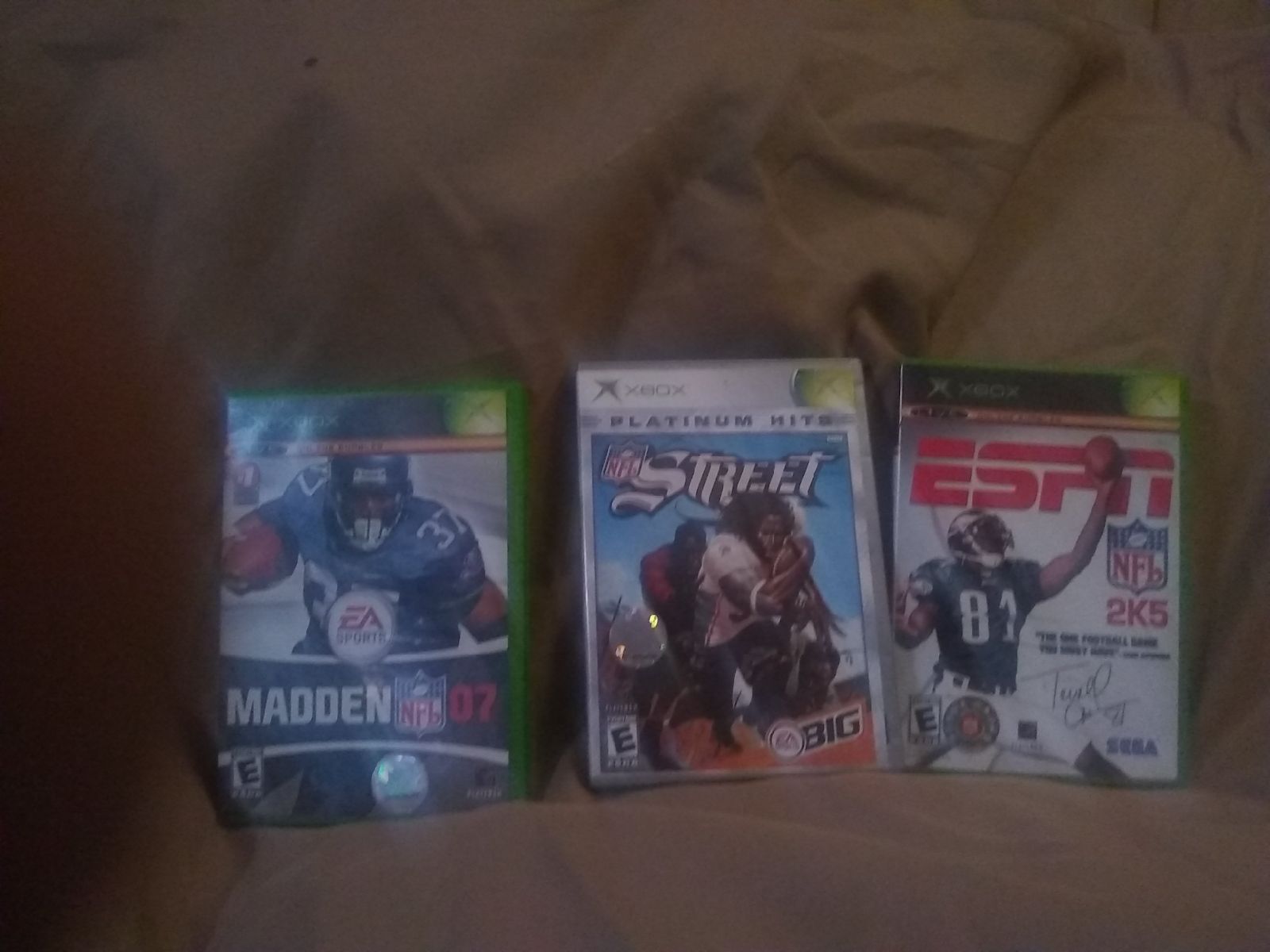 Lot of 3 Xbox 360 games Nfl platnum hits