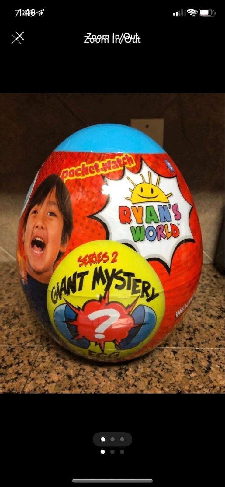 Ryan's World Giant Mystery Egg Blue Series 2