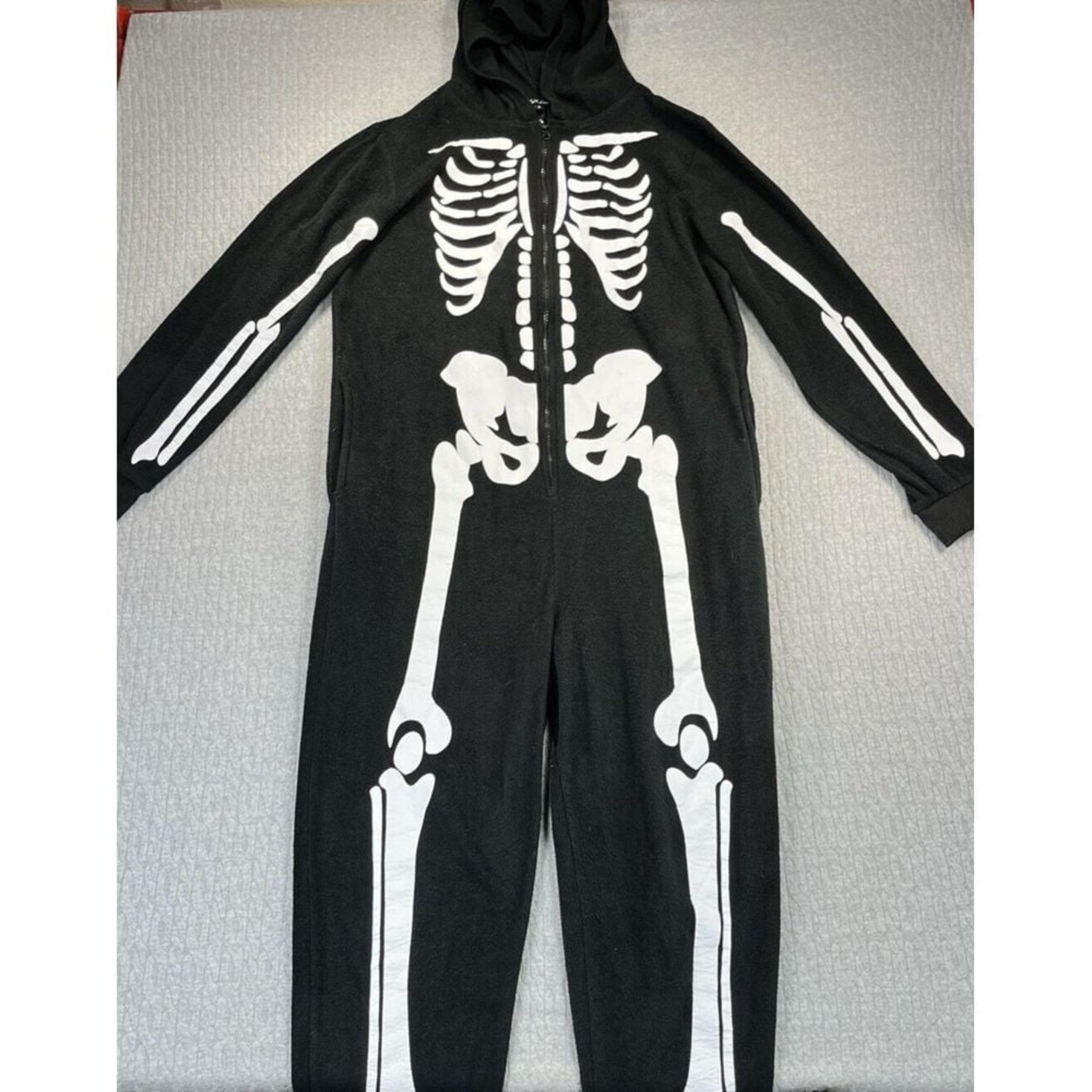 skeleton Hoodie pajamas His/hers extra large Just Love gorecore Gothcore punk