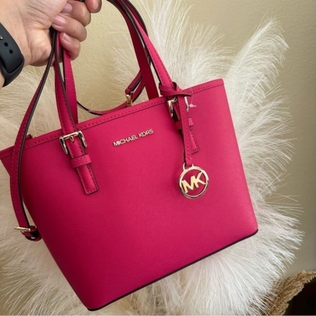 Michael Kors jet set travel xsmall carryall tote crossbody bag