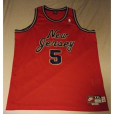 Jason Kidd New Jersey Nets Red NBA Nike XXL Authentic length + 2 Basketball New