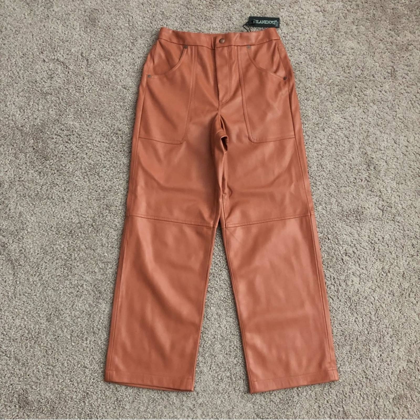 Blank NYC The Baxter Ribcage Straight Leg Faux Leather Pants