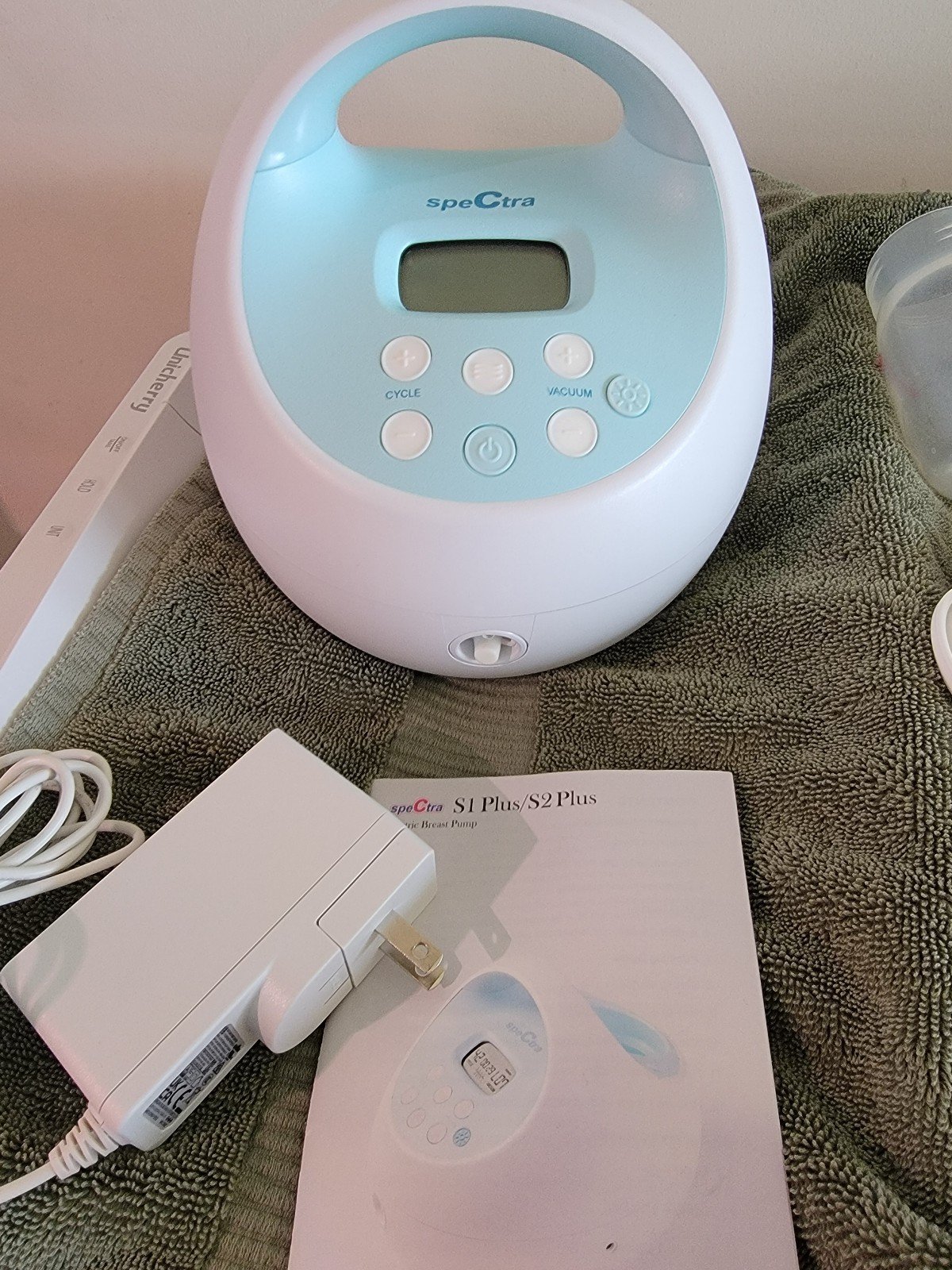 Spectra S1 Breast Pump with 28mm, 24mm, 19mm Flanges, extra parts, new tubing