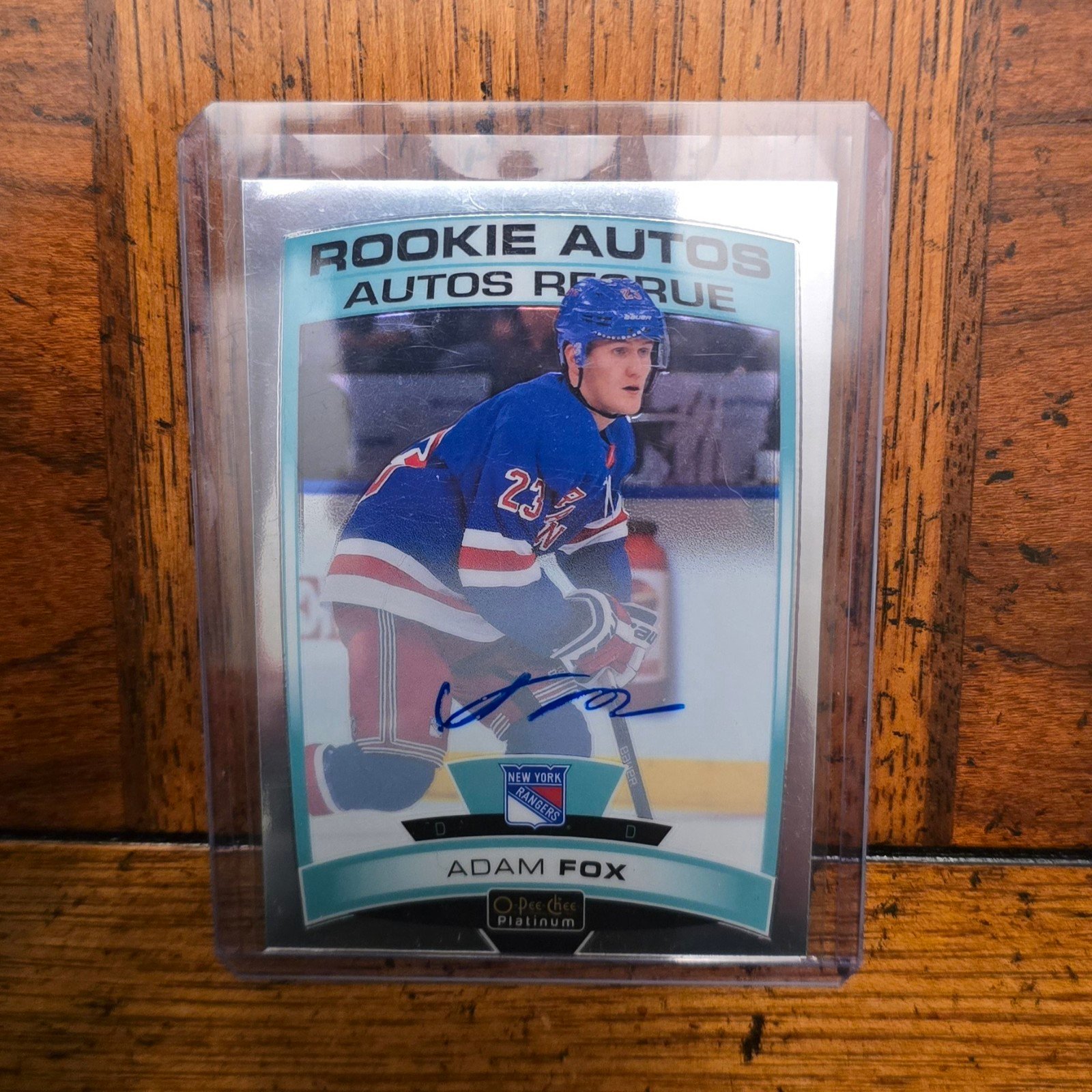 Adam Fox Rookie Autographs 2019-20 OPC Platinum NY Rangers