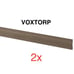 (2)x IKEA kitchen toekick VOXTORP Plinth, walnut effect 303.281.43
