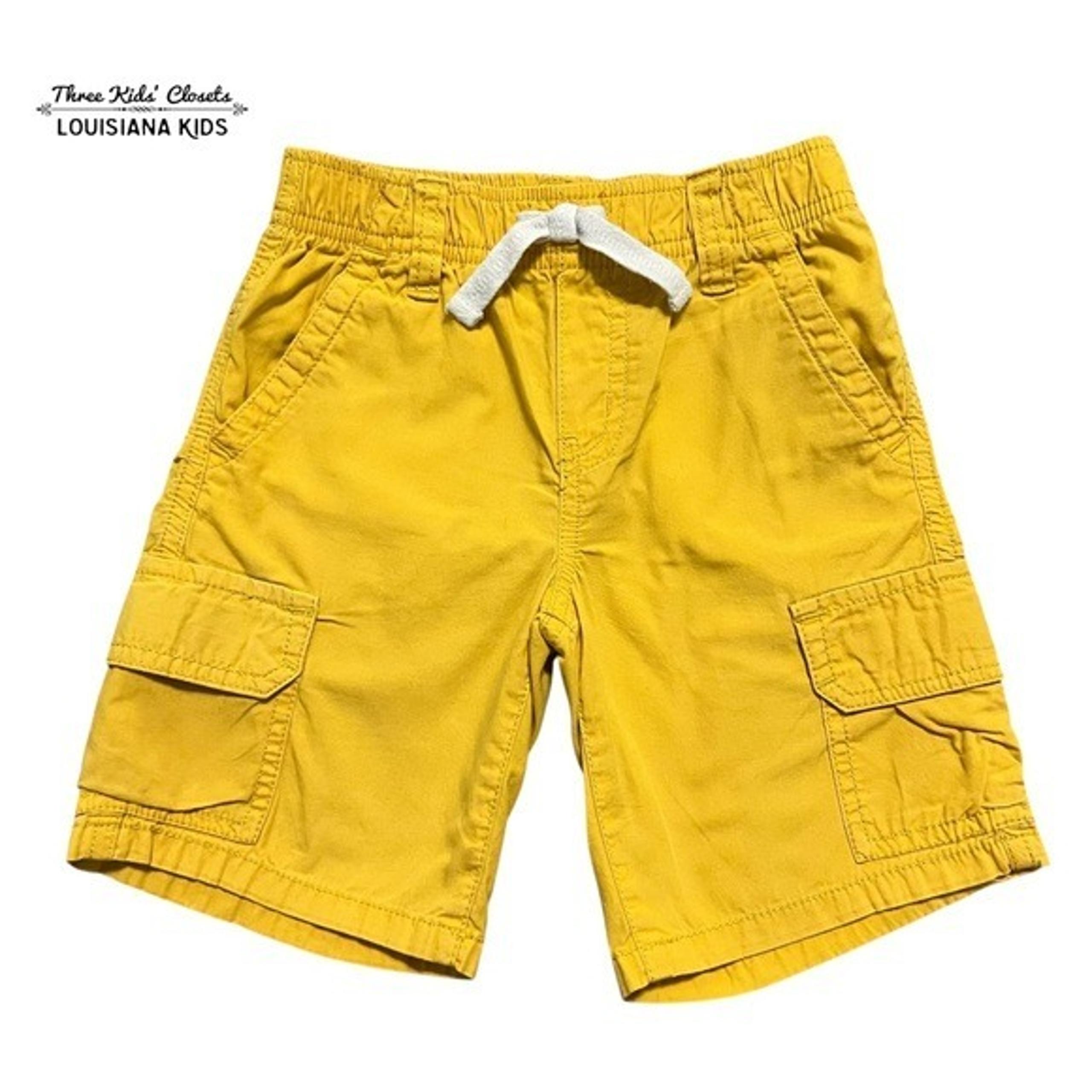 3T Yellow Pull-On Cargo Shorts - Gymboree