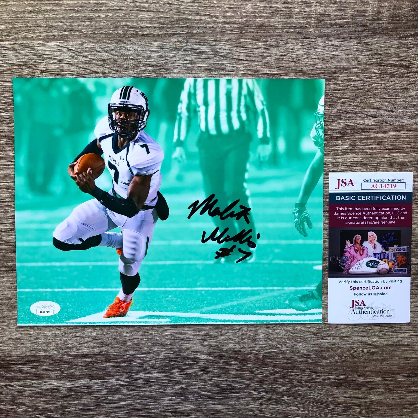 Malik Willis Autographed 8x10 Photo Roswell High School GA Tennessee Titans JSA