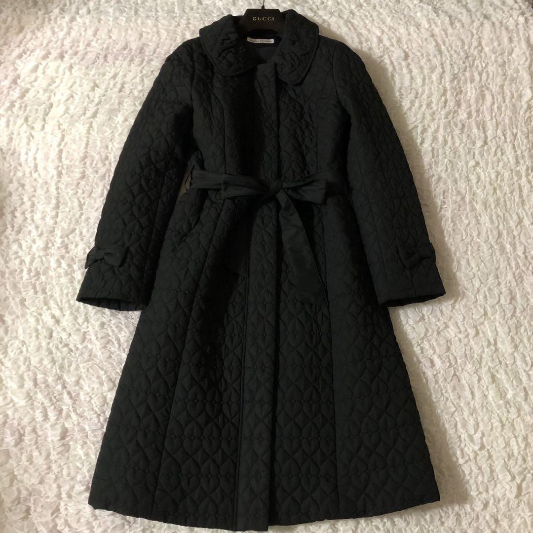 Gallery Visconti Heart Quilting Coat 2 Black