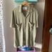 NN07 Pale Green Henry linen Knit Short Sleeve Shirt