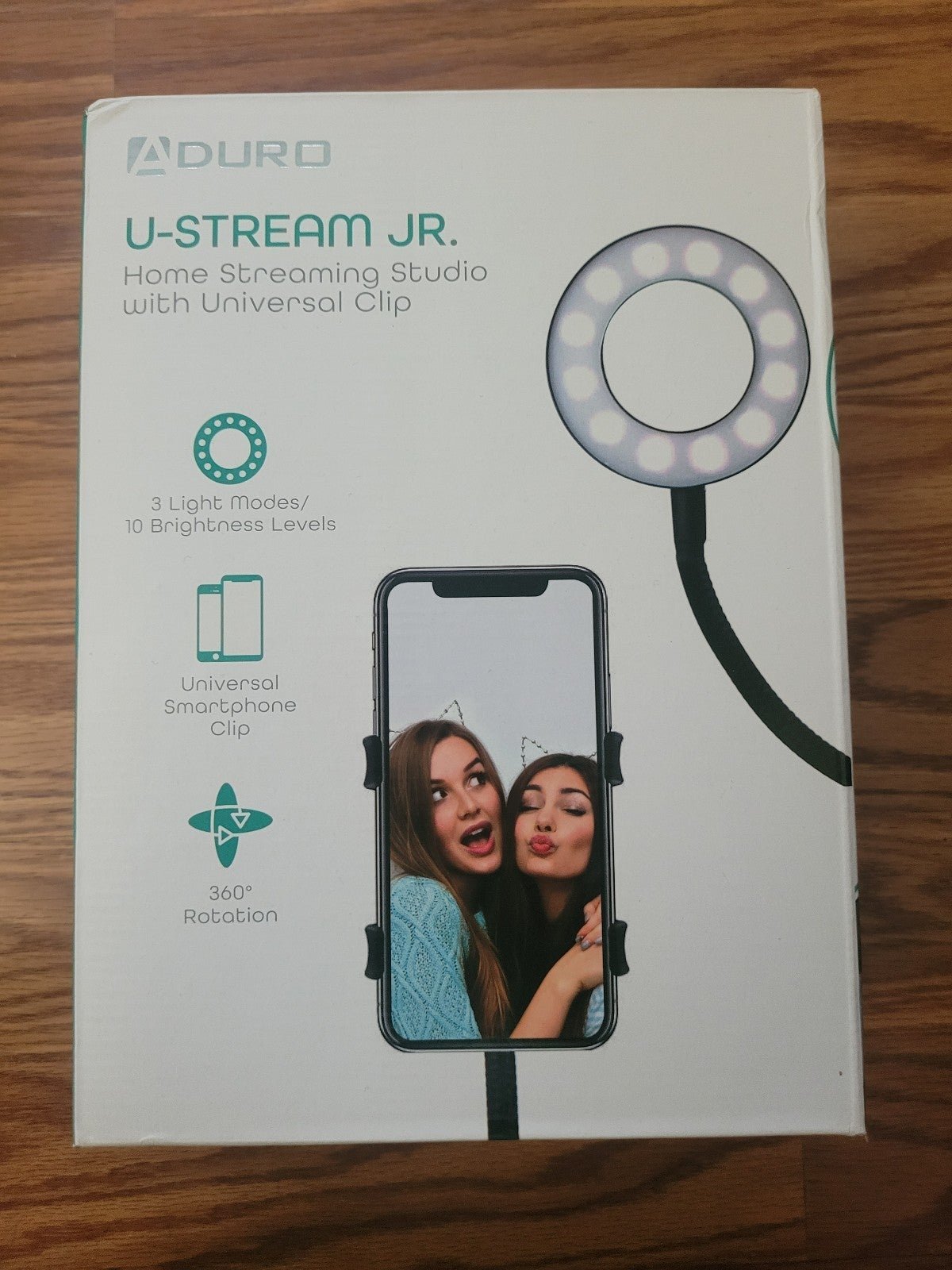 Aduro US-JRCLP-01 U-stream Social Media Phone Mount & Light Kit (Brand New)