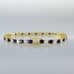 Mens 14K Gold 2ct Blue Sapphire Gemstone Diamond Tennis Bracelet 8 2 ct Jewelry