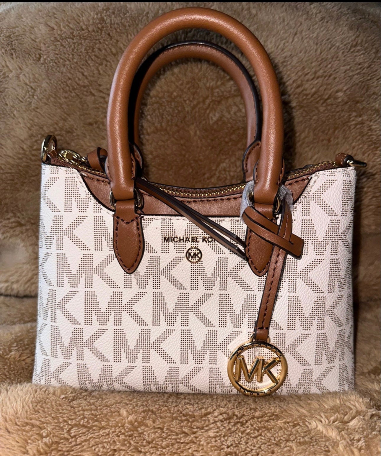 New with Tags Michael Kors store XSmall Austen crossbody.