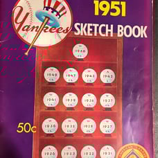 1951 NY Yankee Sketch Book