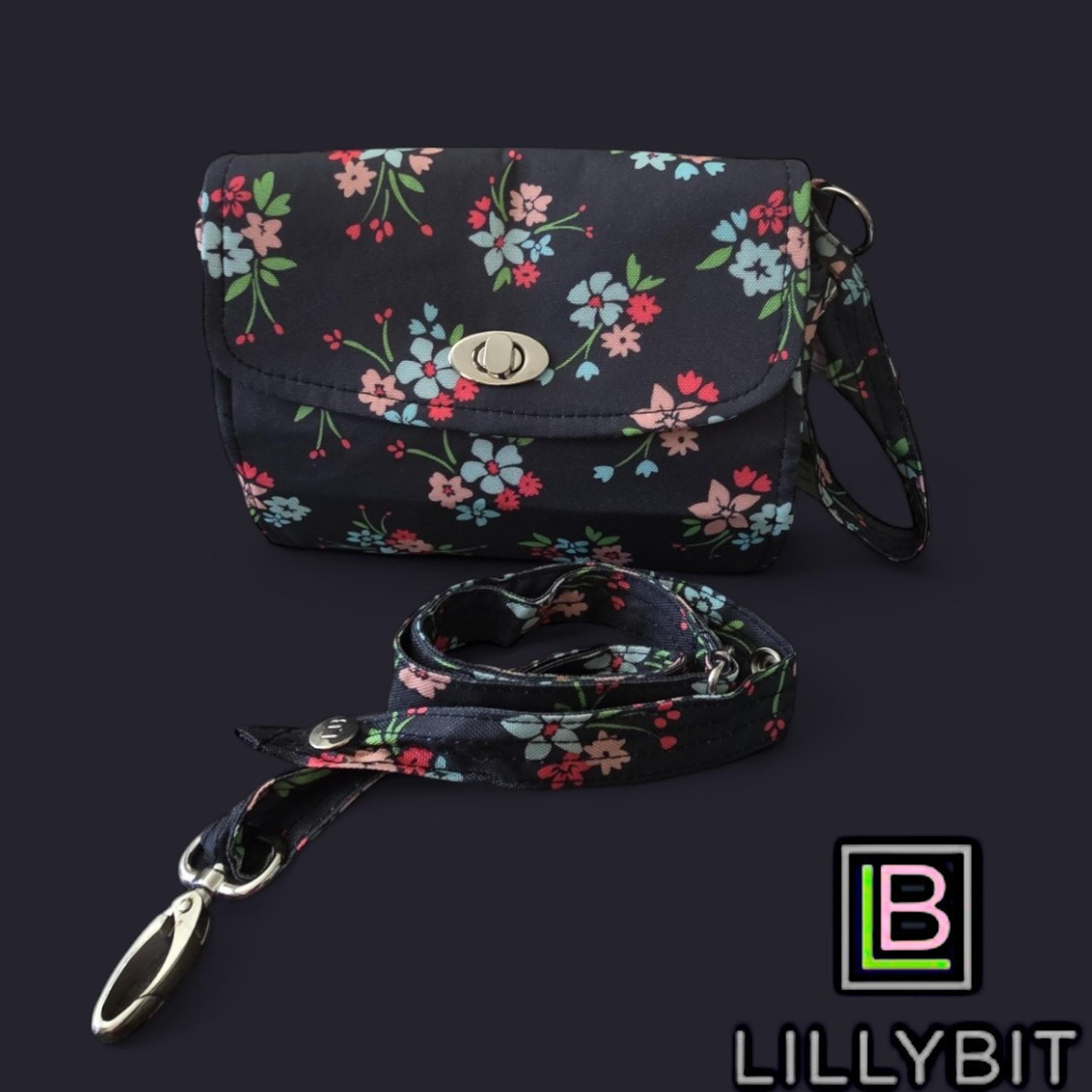 LillyBit with Changing Station and Changing Pad Messenger Diaper Bag NWT