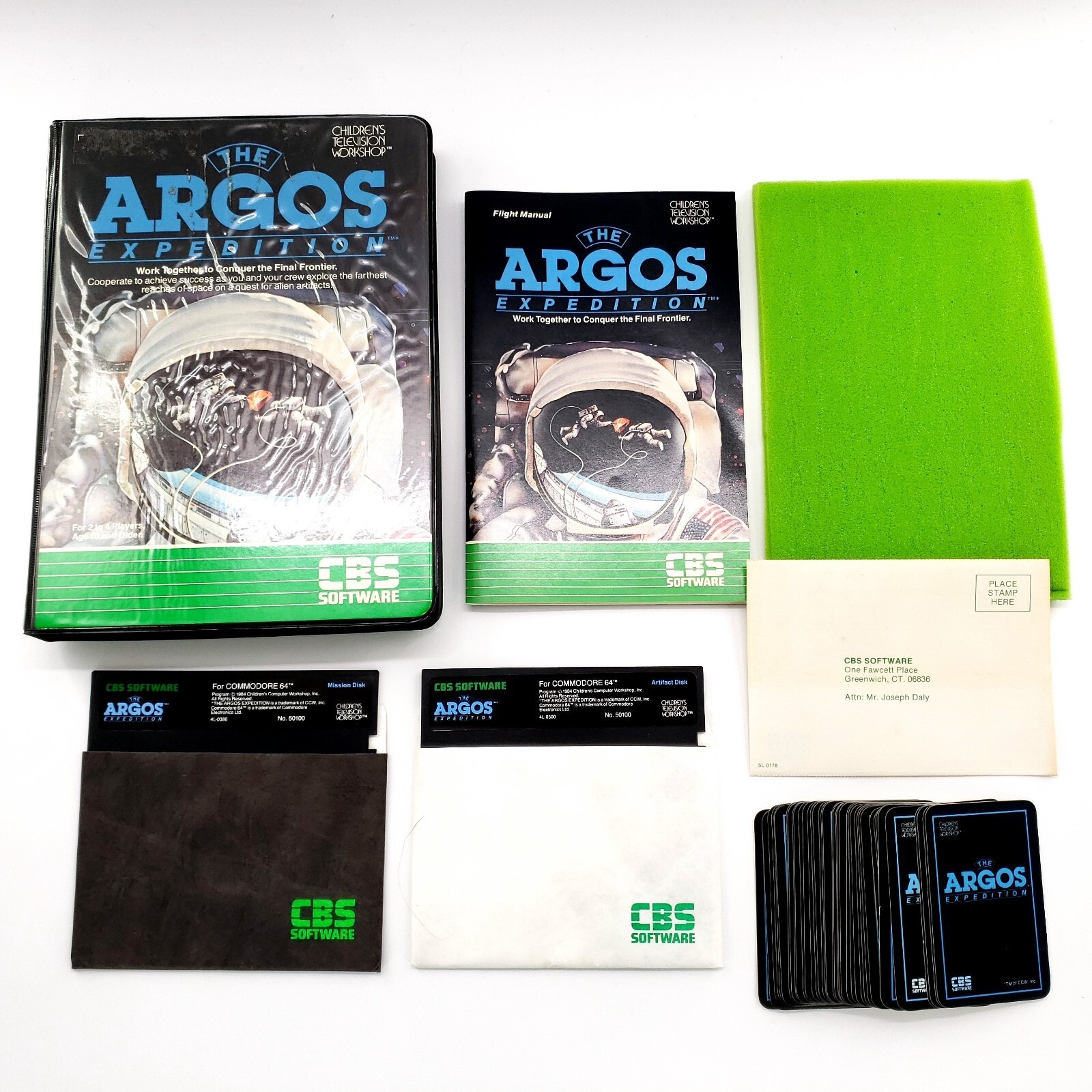 The Argos Expedition (Commodore 64) Complete w/ Cards 5.25 Diskettes