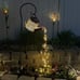 2 Pack Solar LED Watering Can Fairy String Lights, Water Can and Metal Post