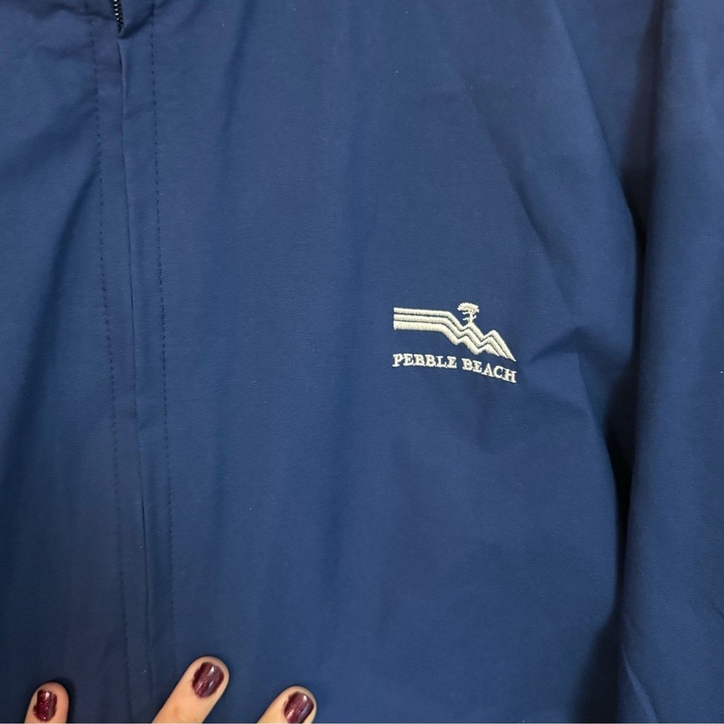 RARE! vintage Pebble Beach Gore-Tex windbreaker full zip jacket size L