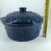 Vintage McCoy Pottery American Eagle Blue Casserole Dish with Lid