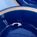 Vintage McCoy Pottery American Eagle Blue Casserole Dish with Lid