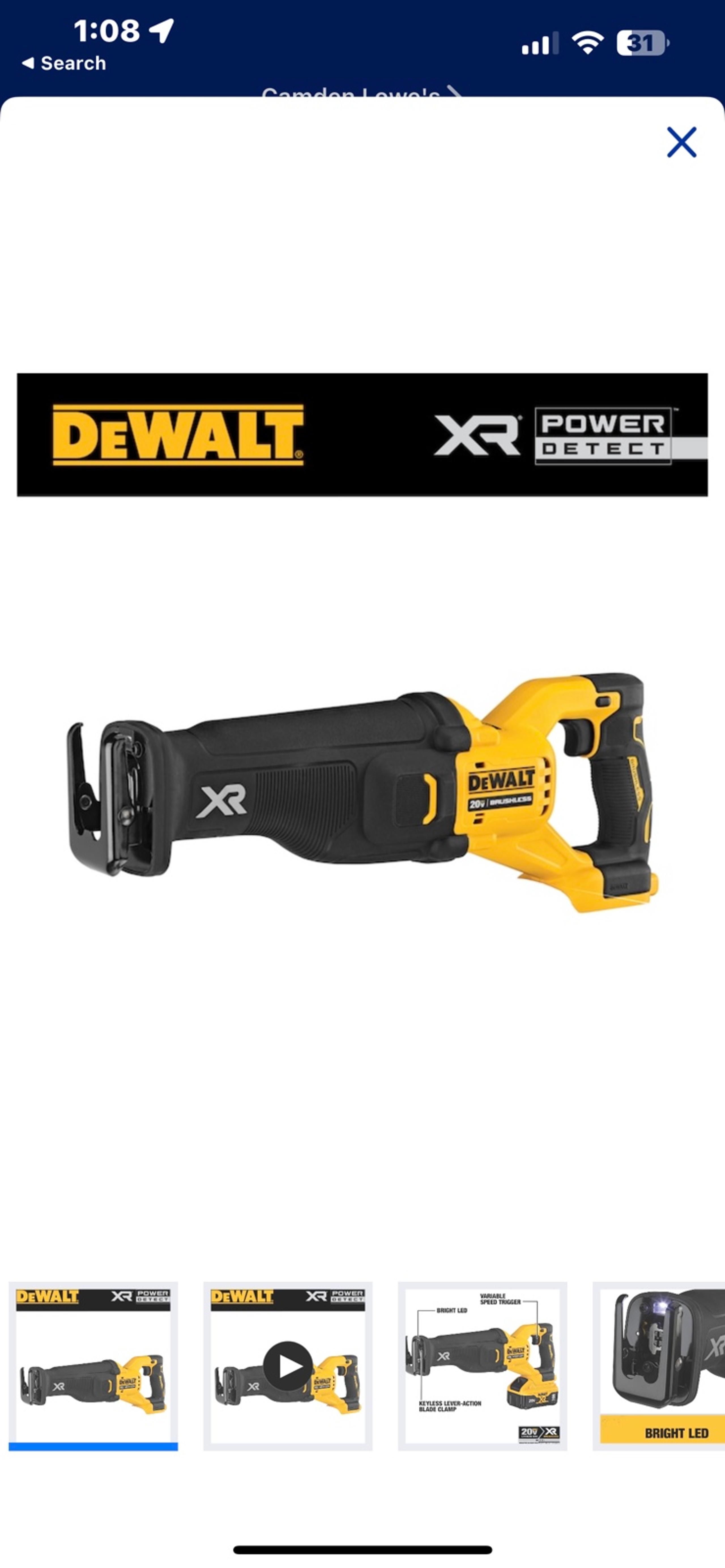 DeWALT sawzall
