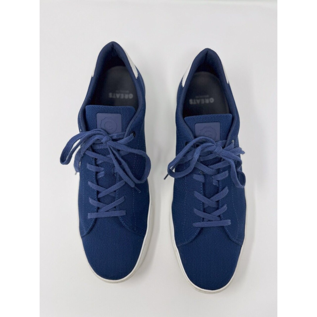 GREATS The Royale Knit 2.0 Men Shoes Blue Athletic Running Sneakers Casual US 13